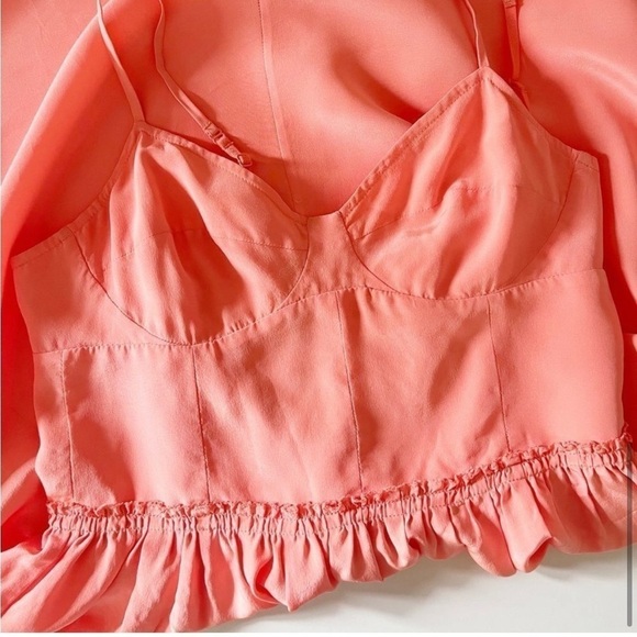 Aritzia Wilfred Silk Mini Dress Sz 2 - Picture 11 of 13